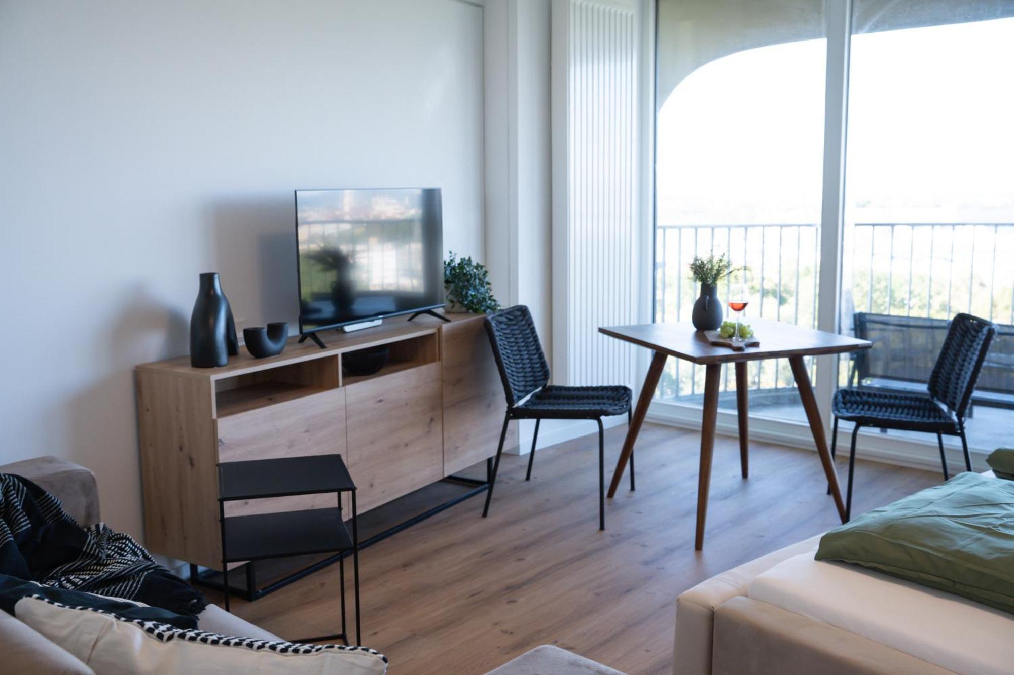Helles Apartment Mit Tollem Blick Ueber Augsburg Exteriér fotografie