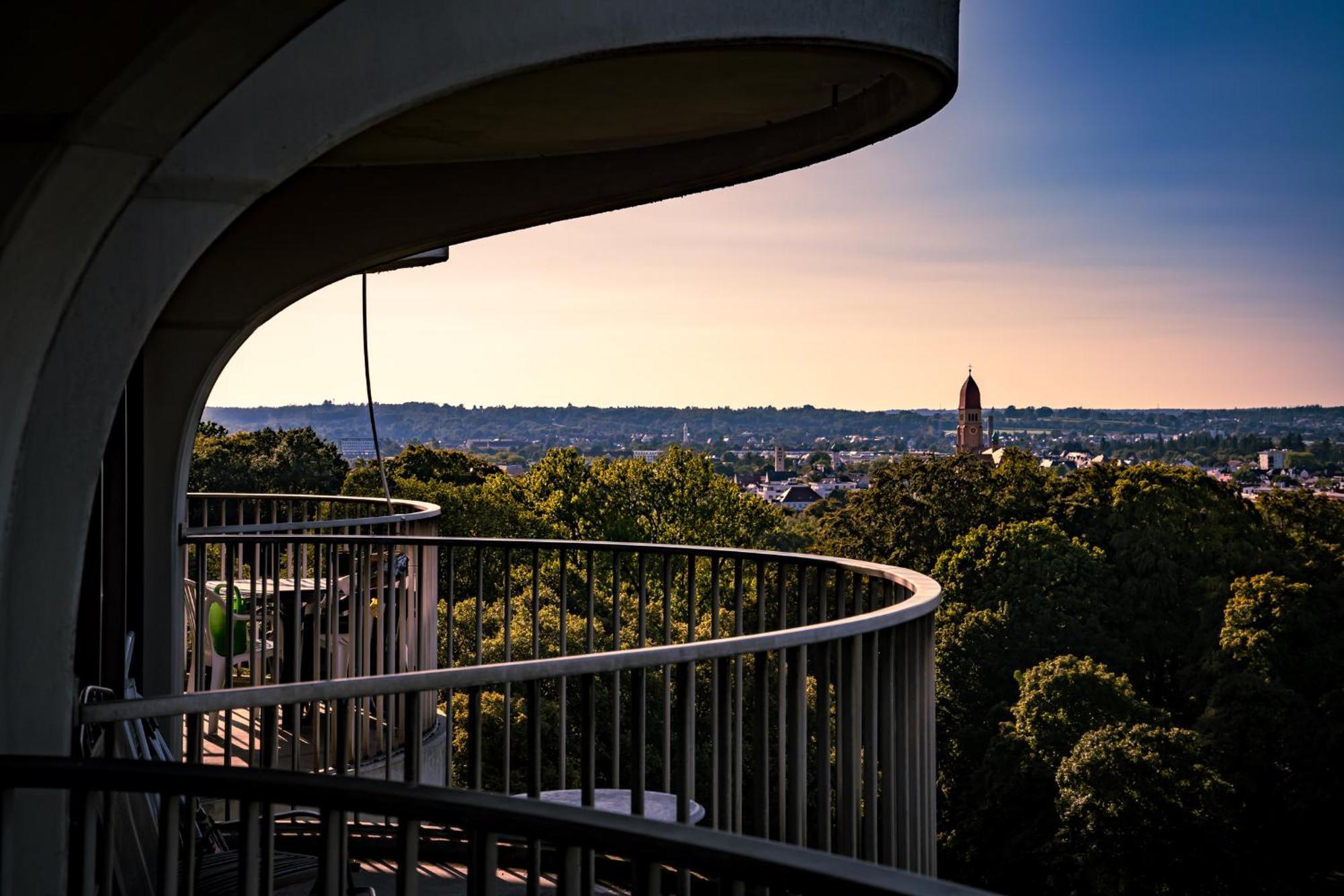 Helles Apartment Mit Tollem Blick Ueber Augsburg Exteriér fotografie